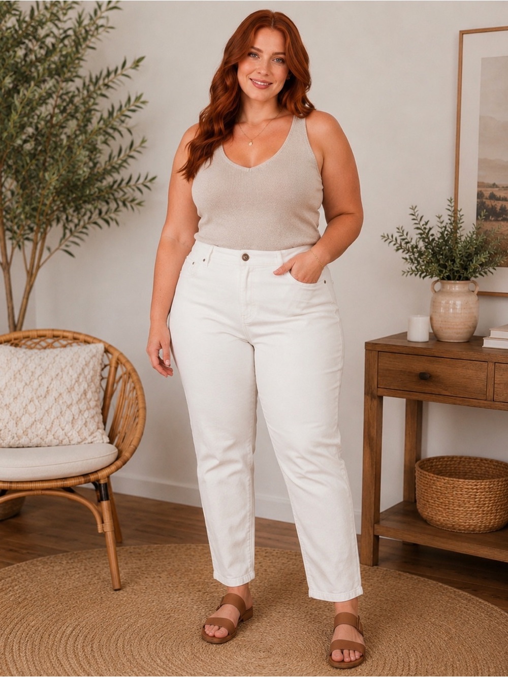 Tommy Hilfiger Straight Leg pants in White